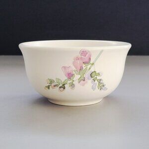 Vintage Pfaltzgraff Cape May Berry Dessert Bowl Pastel Purple Pink Flower USA